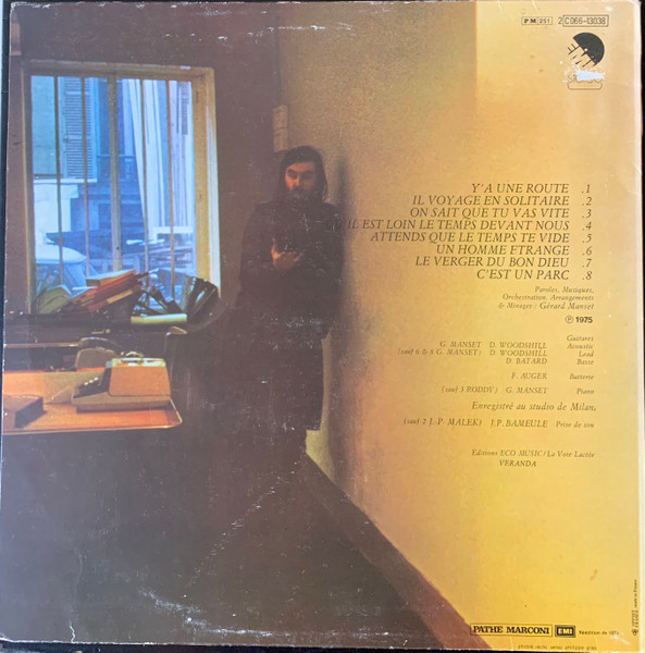 Gérard Manset - Manset | EMI (2C 066-13038) - 2
