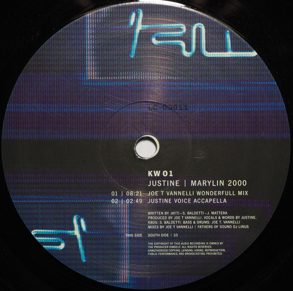 Justine - Marylin 2000 | KW Records (KW 01) - main