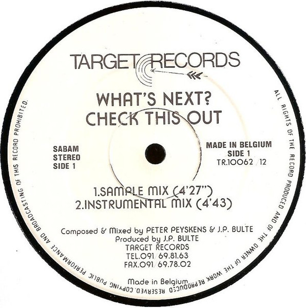 What's Next? - Check This Out | Target Records (TR.10062 /12) - 3