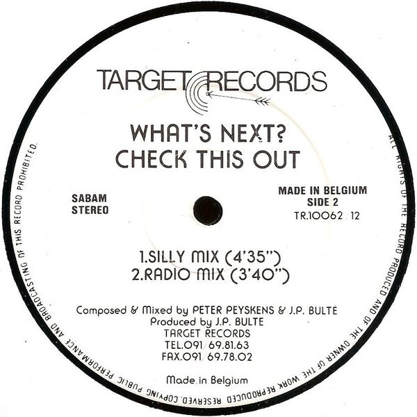 What's Next? - Check This Out | Target Records (TR.10062 /12) - 4