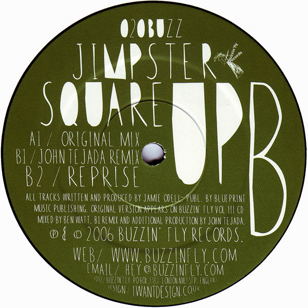 Jimpster - Square Up | Buzzin' Fly Records (020BUZZ) - 2