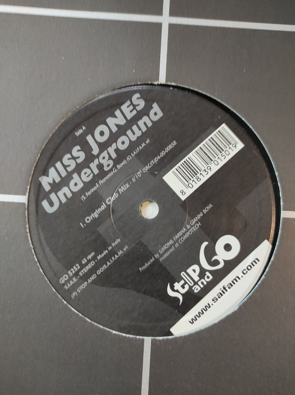 Miss Jones - Underground | Stop And Go (GO 5252)