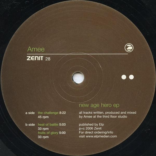 Amee - New Age Hero EP | Zenit (ZENIT 28)