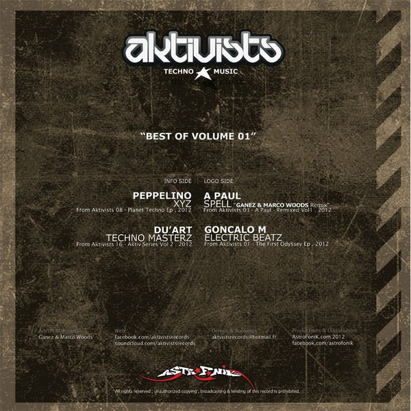 Various - Best Of Volume 01 | Aktivists Records (Aktivists 01) - 2