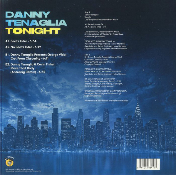 Danny Tenaglia - Tonight | Nervous Records (NER 26641) - 2 Danny Tenaglia - Tonight | Nervous Records (NER 26641) - 2