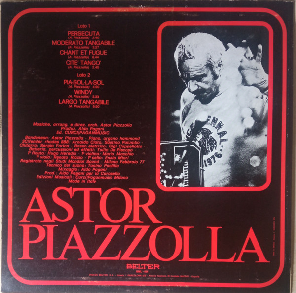 Astor Piazzolla - Persecuta | Belter (BML-060) - 2