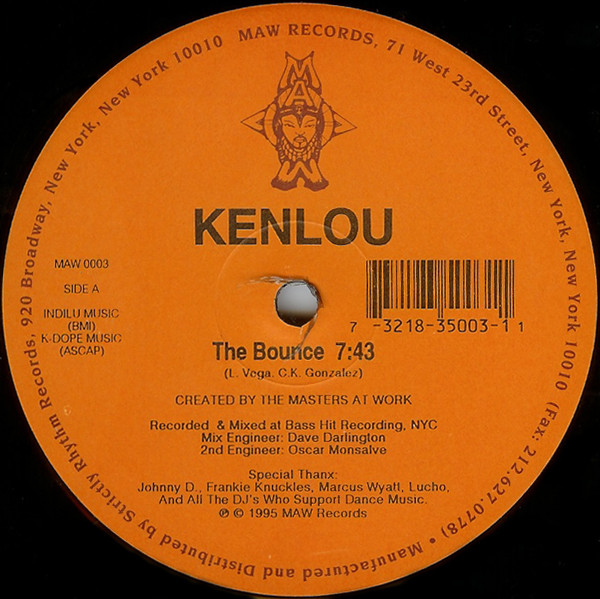 Kenlou - The Bounce / Gimme Groove | MAW Records (MAW 0003)