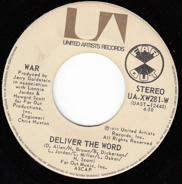 War - Gypsy Man | United Artists Records (UA-XW281-W) - 2