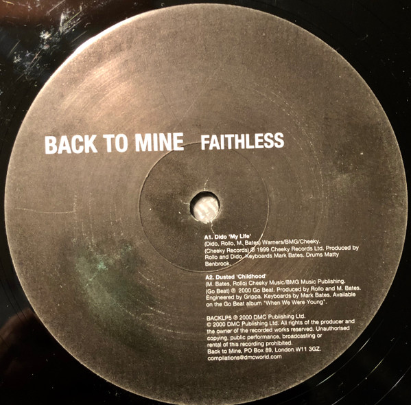 Various - Back To Mine Faithless | DMC (BACKLP5) - 3