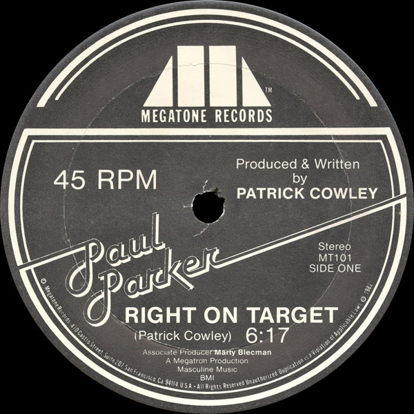 Paul Parker - Right On Target | Megatone Records (MT101) - 2