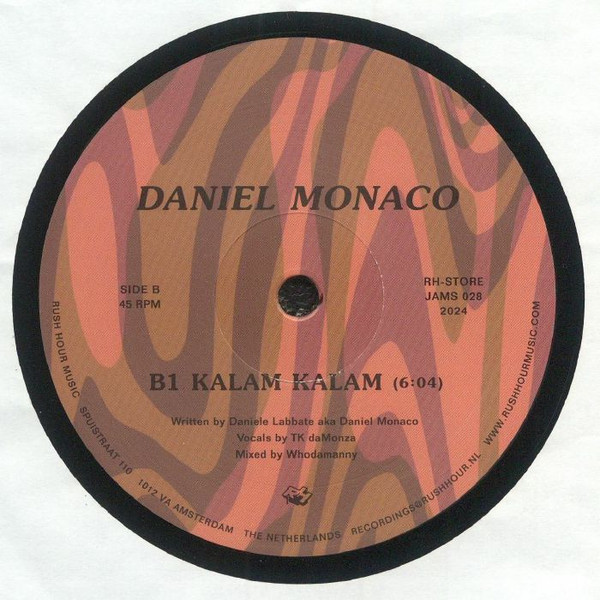 Daniel Monaco - Mamela | Rush Hour Store Jams (RH-STORE JAMS 028)