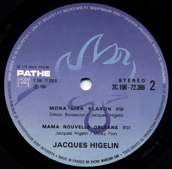 Jacques Higelin - Higelin A Mogador | Pathé (2C 168 72366/67/68) - 4