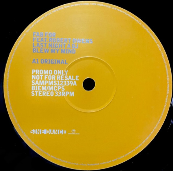 Fab For Feat. Robert Owens - Last Night A DJ Blew My Mind | Sine Dance (SAMPMS123396) - 2