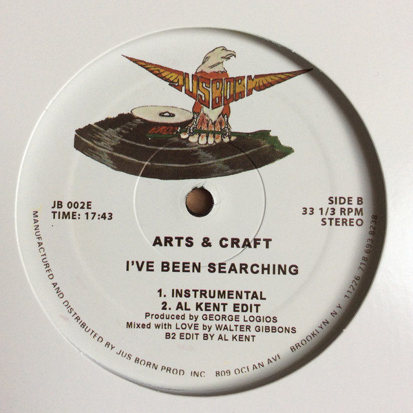 Arts & Craft - I've Been Searching | Jus Born Records (JB 002E)