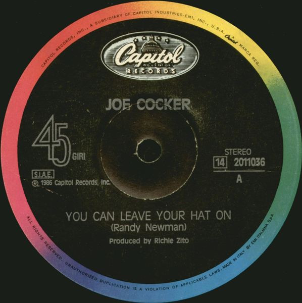 Joe Cocker - You Can Leave Your Hat On | Capitol Records (14 2011036)