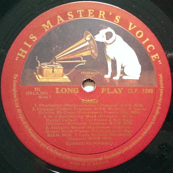 Django Reinhardt - Django | His Master's Voice (CLP 1249) - 3 Django Reinhardt - Django | His Master's Voice (CLP 1249) - 3