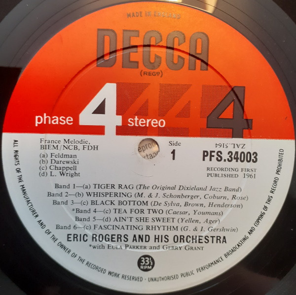 Eric Rogers Chorale And Orchestra - The Sizzling Twenties | Decca (PFS-34003) - 2