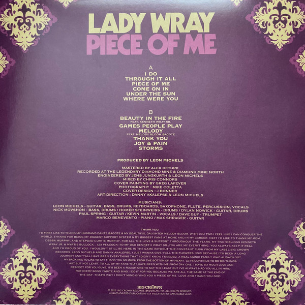 Lady Wray - Piece Of Me | Big Crown Records (BC066-LP) - 2