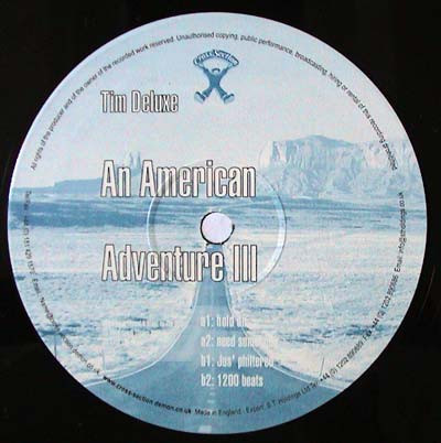 Tim Deluxe - An American Adventure III | Cross Section Records (CS134) - main Tim Deluxe - An American Adventure III | Cross Section Records (CS134) - main