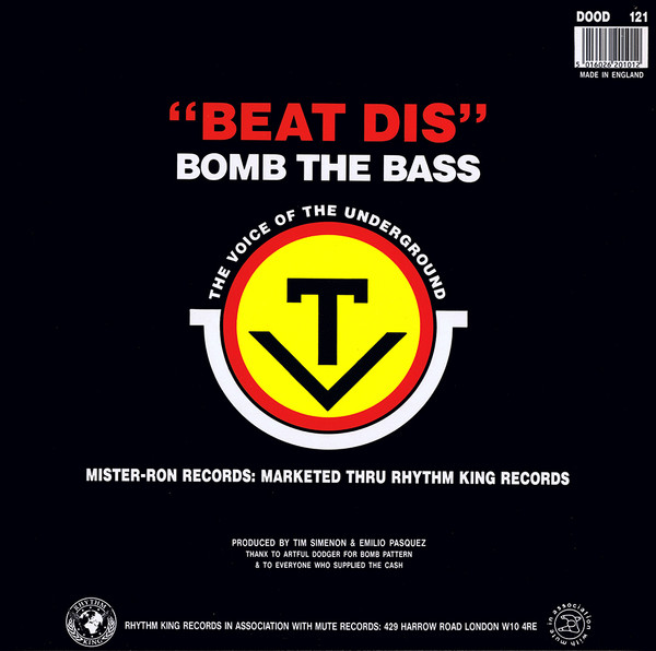 Bomb The Bass - Beat Dis | Mister-Ron Records (DOOD 121) - 2
