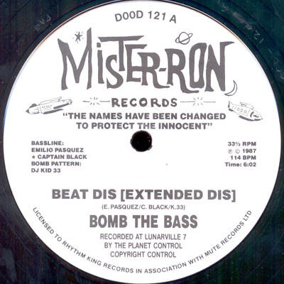 Bomb The Bass - Beat Dis | Mister-Ron Records (DOOD 121) - 3
