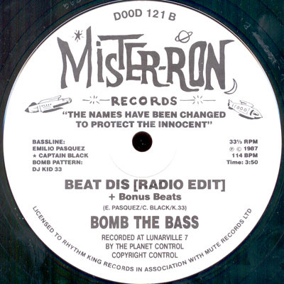 Bomb The Bass - Beat Dis | Mister-Ron Records (DOOD 121) - 4