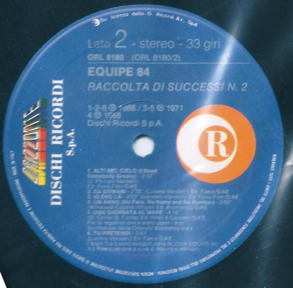 Equipe 84 - Raccolta Di Successi N. 2 | Ricordi (ORL 8180) - 4 Equipe 84 - Raccolta Di Successi N. 2 | Ricordi (ORL 8180) - 4