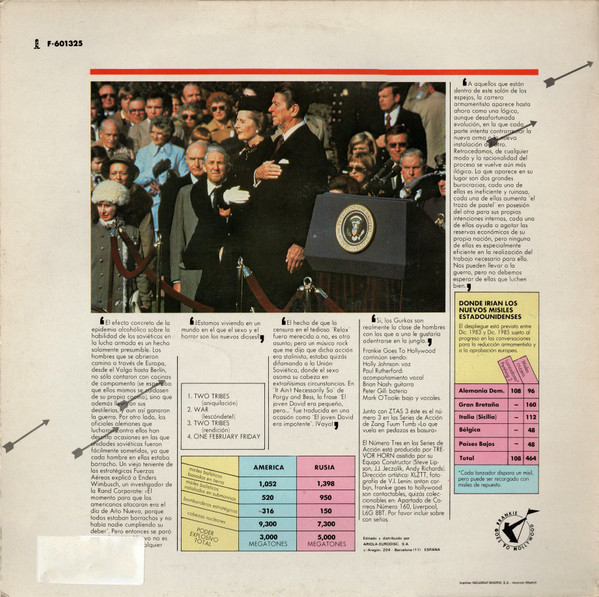 Frankie Goes To Hollywood - Two Tribes | Island Records (F-601.325) - 2