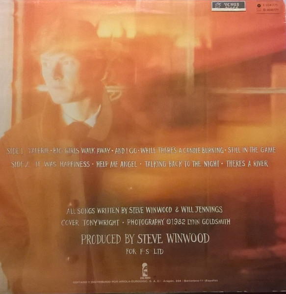 Steve Winwood - Talking Back To The Night | Island Records (I-204.771) - 2 Steve Winwood - Talking Back To The Night | Island Records (I-204.771) - 2