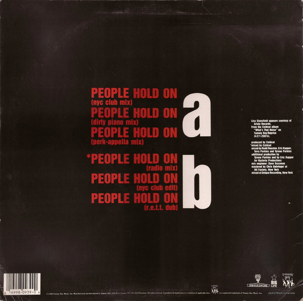 Coldcut Featuring Lisa Stansfield - People Hold On - The Remixes | Tommy Boy (TB 939) - 2
