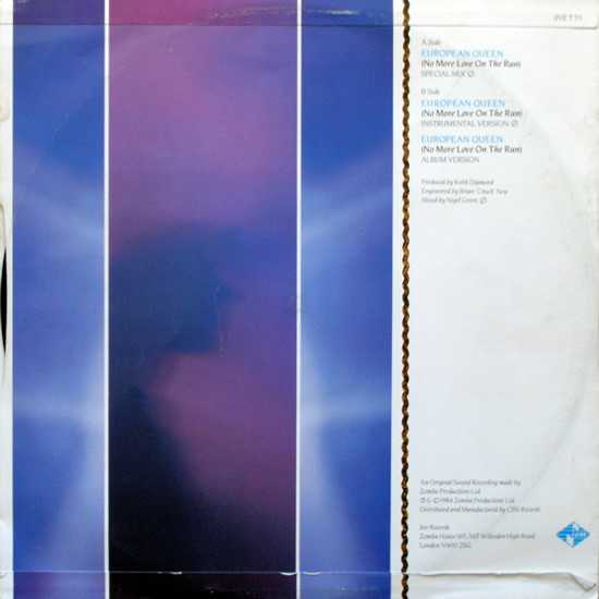 Billy Ocean - European Queen (No More Love On The Run) | Jive (JIVE T 55)