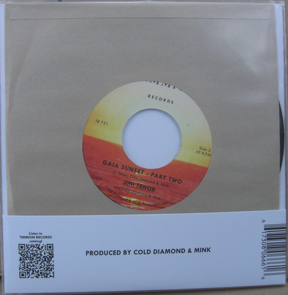 Jimi Tenor And Cold Diamond & Mink - Gaia Sunset | Timmion Records (TR 751) - 2