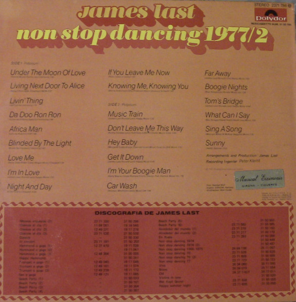 James Last - Non Stop Dancing 1977/2 | Polydor (2371 786) - 2