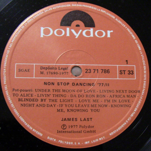 James Last - Non Stop Dancing 1977/2 | Polydor (2371 786) - 3