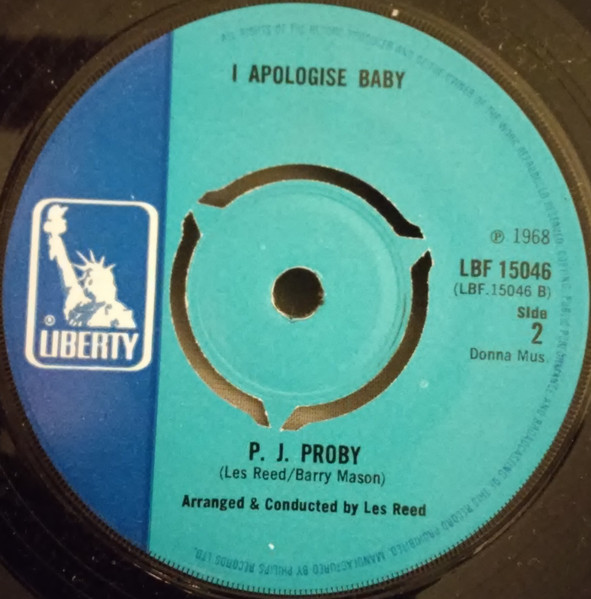 P.J. Proby - It's Your Day Today | Liberty (LBF 15046) - 2
