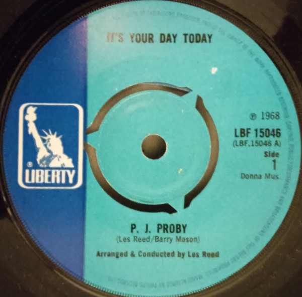 P.J. Proby - It's Your Day Today | Liberty (LBF 15046)