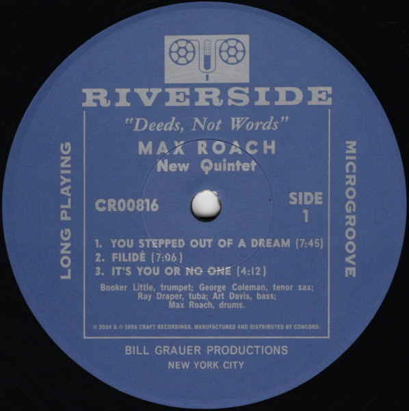 Max Roach - Deeds, Not Words | Craft Recordings (CR00816) - 3 Max Roach - Deeds, Not Words | Craft Recordings (CR00816) - 3