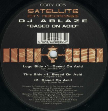 DJ Ablaze - Based On Acid | Satellite City Recordings (SCITY 005) DJ Ablaze - Based On Acid | Satellite City Recordings (SCITY 005)