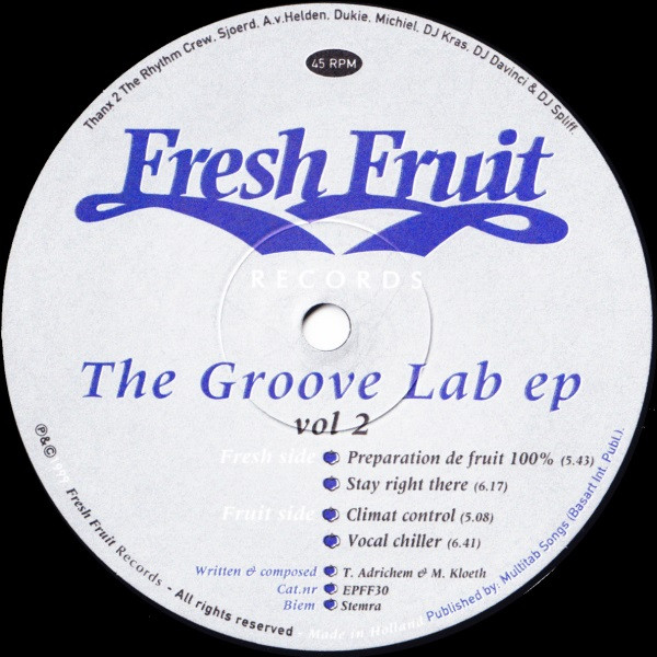 Groove Lab - The Groove Lab EP Vol 2 | Fresh Fruit Records (EPFF30)