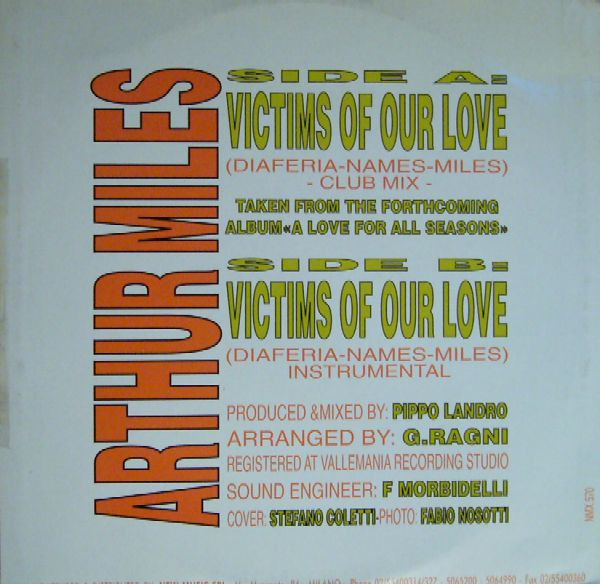 Arthur Miles - Victims Of Our Love | New Music International (NMX  570) - 2