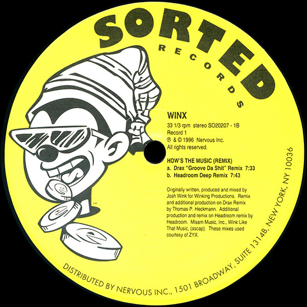 Josh Wink - How's The Music | Sorted Records (SO20207) - main