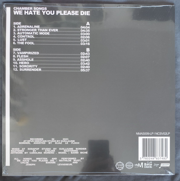 We Hate You Please Die - Chamber Songs | Incisive Records (NCSV02LP) - 2
