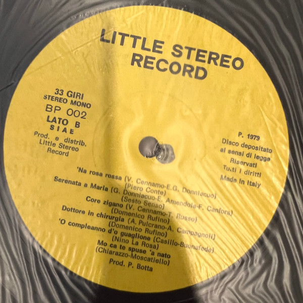 Various - Maliziosamente Cantando Napoli | Little Stereo Record (BP 002) - 4