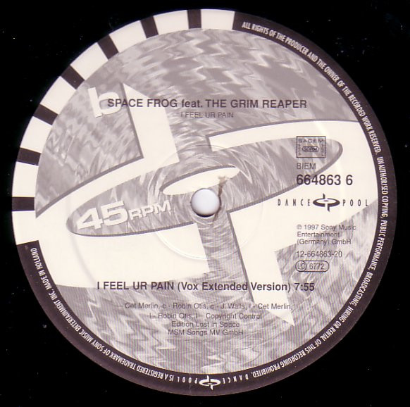 Space Frog Feat. The Grim Reaper - I Feel Ur Pain | Dance Pool (DAN 664863 6) - 3