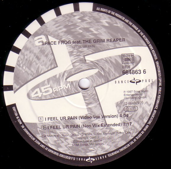 Space Frog Feat. The Grim Reaper - I Feel Ur Pain | Dance Pool (DAN 664863 6) - 4