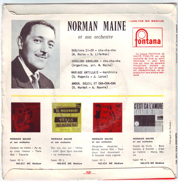 Norman Maine Et Son Orchestre - (Allo Brigitte...) BABylone 21-29 | Fontana (460.706 ME) - 2
