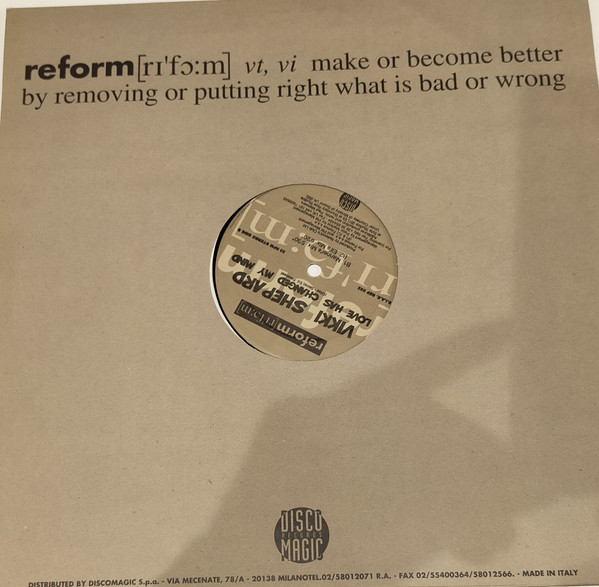 Vikki Shepard - Love Has Changed My Mind | Reform (REF 032)