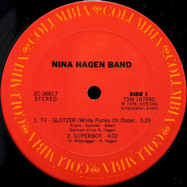 Nina Hagen Band - Nina Hagen Band | Columbia (3C 36817) - 3