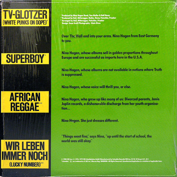 Nina Hagen Band - Nina Hagen Band | Columbia (3C 36817) - 2