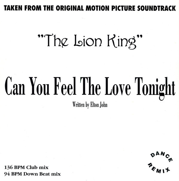 Alan Jones - Can  You Feel The Love Tonight | Power Fly (PF 9401)